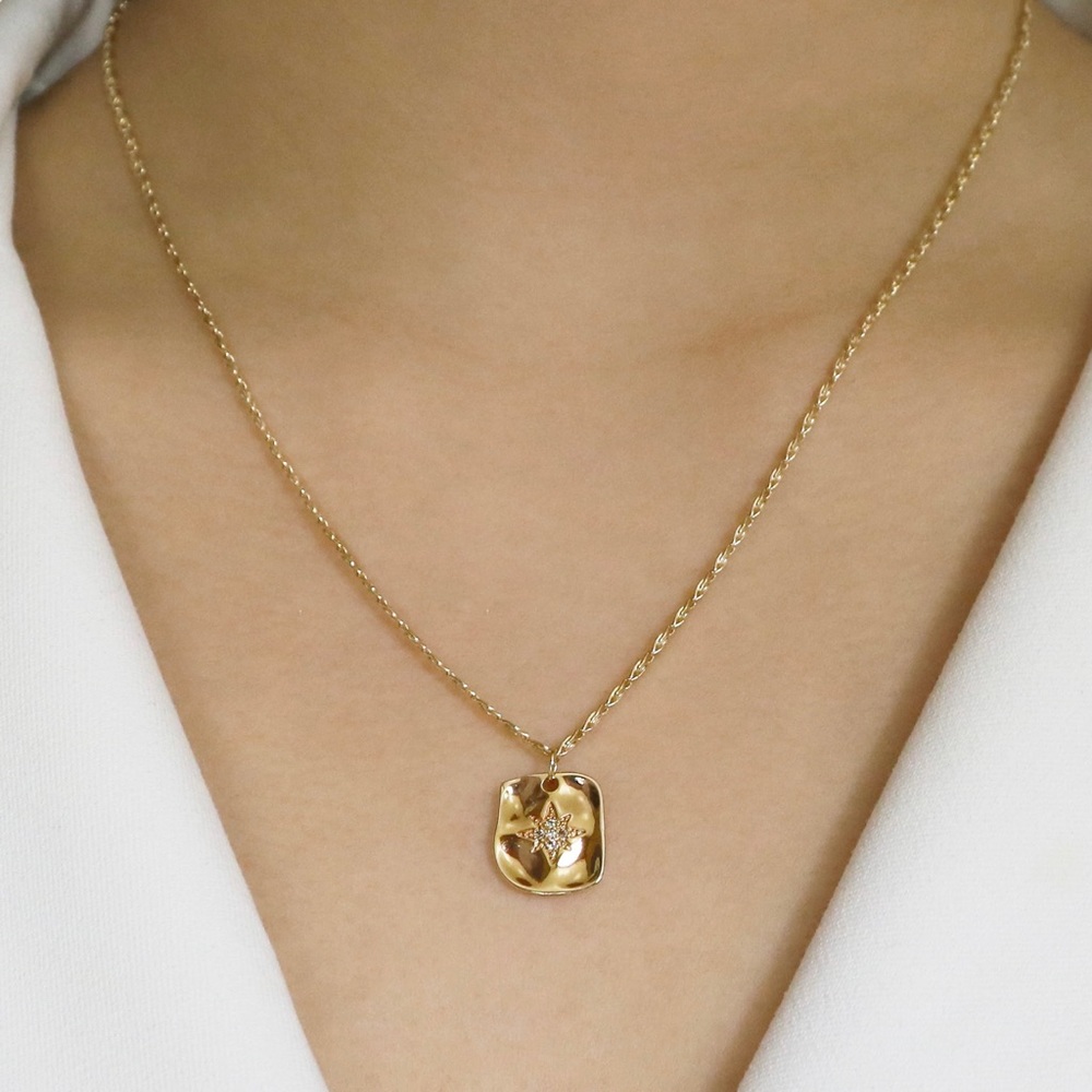 Polaris Pendant - 14K Gold Necklace